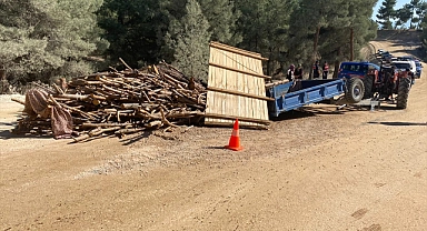 Denizli'de traktör römorkunun altında kalan kadın öldü