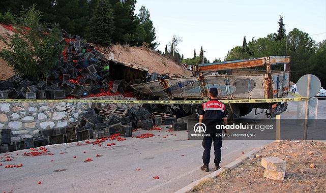 İstinat duvarına çarpan kamyonun sürücüsü öldü