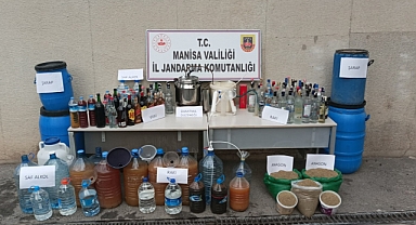 Manisa'daki sahte içki operasyonunda 2 kişi yakalandı