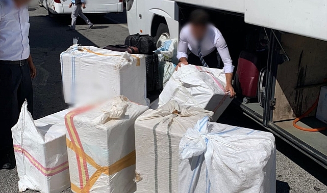 Uşak'ta 10 milyon 220 bin makaron ele geçirildi
