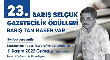 23. Barış Selçuk Gazetecilik Ödülleri’ne başvurular başladı