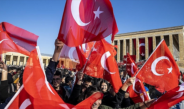 Anıtkabir'de 29 Ekim Cumhuriyet Bayramı coşkusu