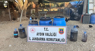 Aydın'da 405 litre kaçak şarap ele geçirildi