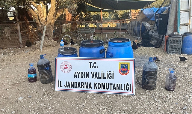 Aydın'da 405 litre kaçak şarap ele geçirildi