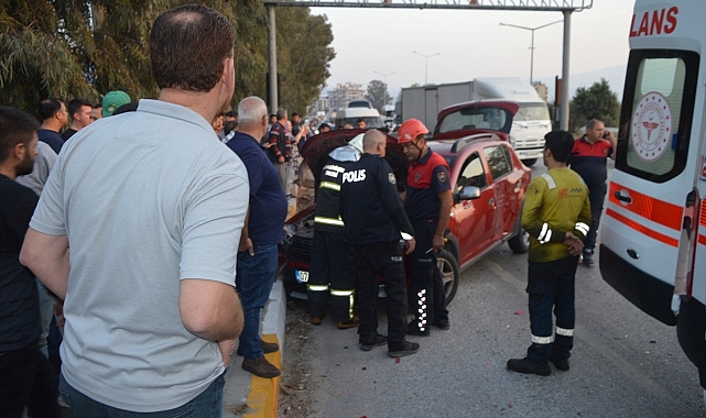 Aydın'da tırla çarpışan otomobilin sürücüsü yaralandı