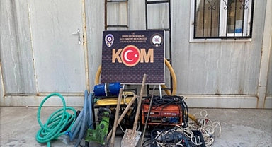 Didim'de kaçak kazı operasyonu