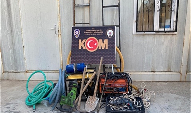 Didim'de kaçak kazı operasyonu