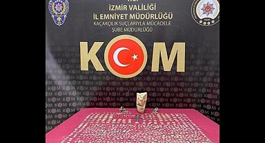 İzmir'de 1085 parça tarihi eser ele geçirildi