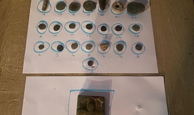 Manisa'da tarihi eser  parçaları yakalandı