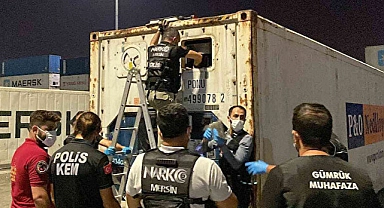 Mersin Uluslararası Limanı'nda 48 kilo 800 gram kokain ele geçirildi
