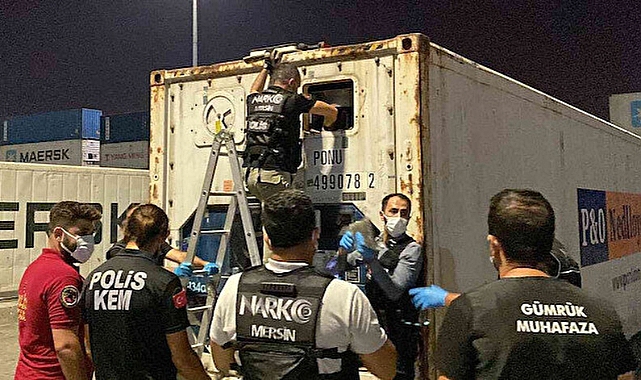Mersin Uluslararası Limanı'nda 48 kilo 800 gram kokain ele geçirildi