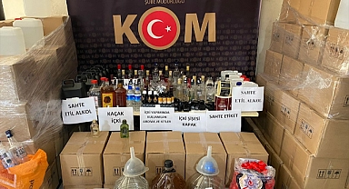 Sahte içki operasyonlarında 24 ton etil alkol ele geçirildi