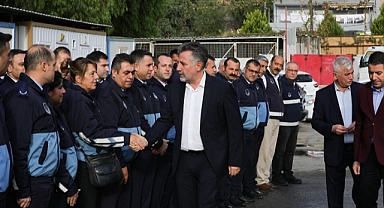 Başkan Sandal’dan zabıtaya ziyaret