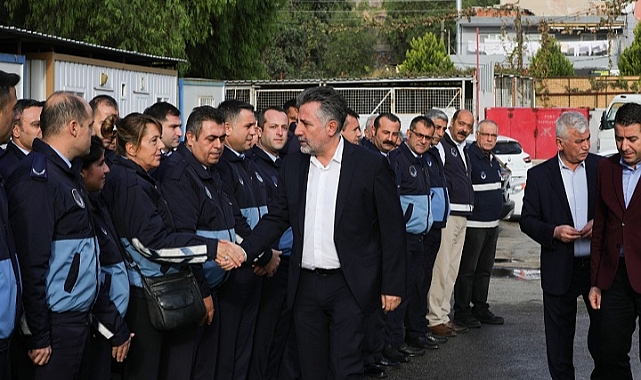 Başkan Sandal’dan zabıtaya ziyaret