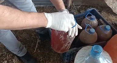 Bayındır'da 1430 litre kaçak şarap ele geçirildi