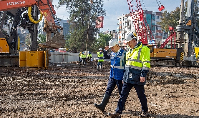 Buca Metrosu’nda ilk kazık çakıldı