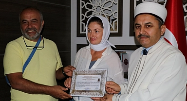 Fethiye'de Ukraynalı "Yuliia" Müslüman olup "Hülya" adını aldı