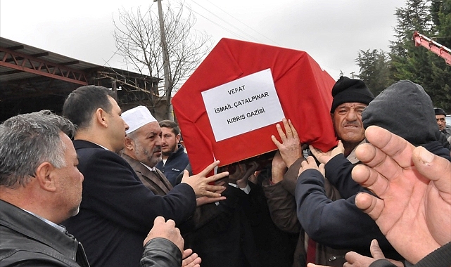 Kıbrıs gazisinin cenazesi toprağa verildi