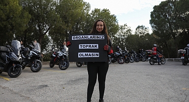 Organ bağışına dikkati çekmek için motosiklet turu yapıldı