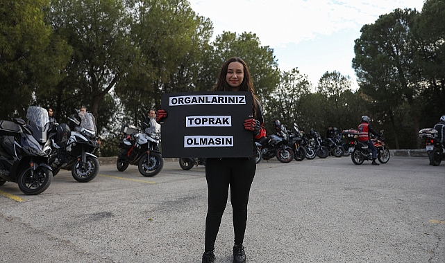 Organ bağışına dikkati çekmek için motosiklet turu yapıldı