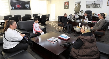 Sporculardan Başkan V. Özkan’a ziyaret