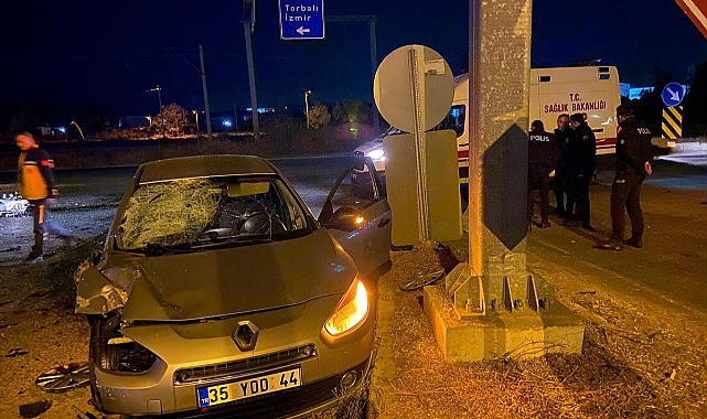 Tire'de  otomobille çarpışan motosikletin sürücüsü hayatını kaybetti