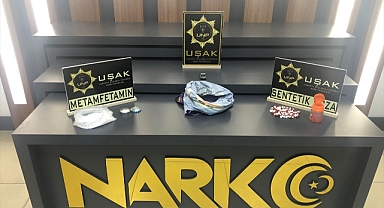 Uşak'ta uyuşturucu ele geçirilen otomobildeki 2 kişi tutuklandı