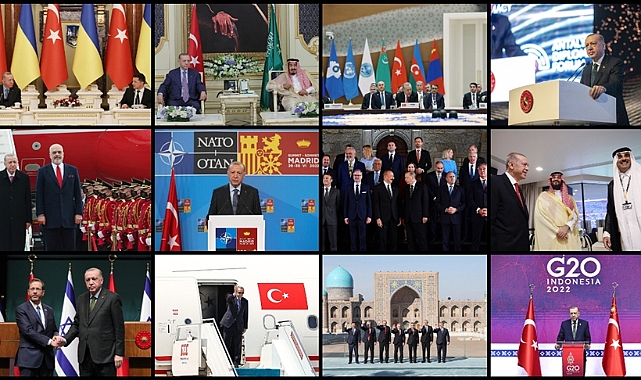 2022’de küresel barış için yoğun diplomasi trafiği yürüttü