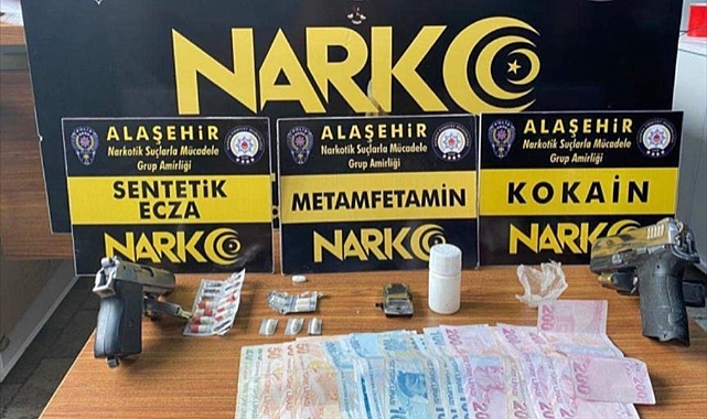 Alaşehir'de  uyuşturucu operasyonu
