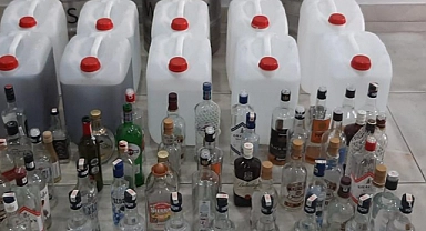Aydın'da 387 litre kaçak içki ele geçirildi