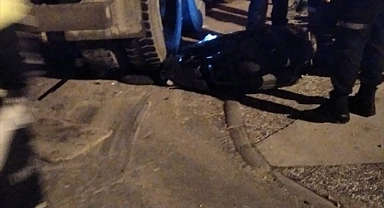 Beton mikseriyle çarpışan motosikletteki kurye öldü