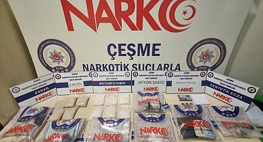 Çeşme'de evlerinde uyuşturucu ele geçirilen 2 zanlı tutuklandı