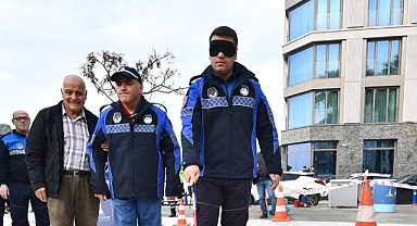 Engelli parkurunda zorlu anlar