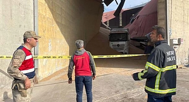 Hububat deposunun çatısı çöktü: 1 ölü, 1 yaralı