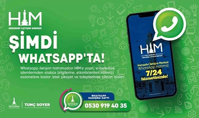 İzmir Büyükşehir Belediyesi artık WhatsApp’ta
