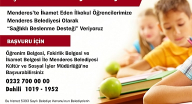 Menderes Belediyesi yüzleri güldürmeye devam ediyor