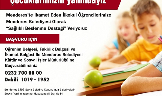 Menderes Belediyesi yüzleri güldürmeye devam ediyor