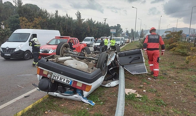 Muğla'da devrilen otomobilin sürücüsü öldü