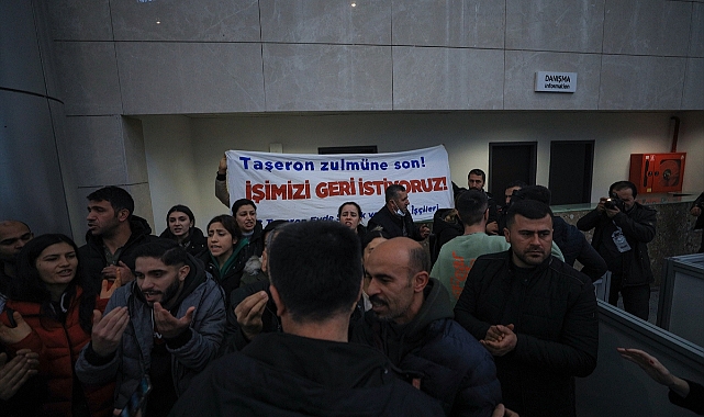 Protestolar arasında fuar açılışı