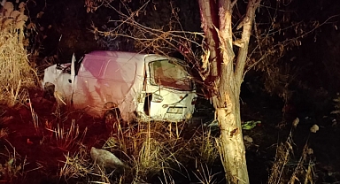 Şarampole savrulan panelvandaki 1 kişi öldü, 2 kişi yaralandı