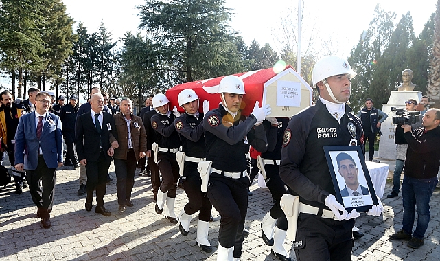 Şehit olan komiserin naaşı Aydın'a uğurlandı