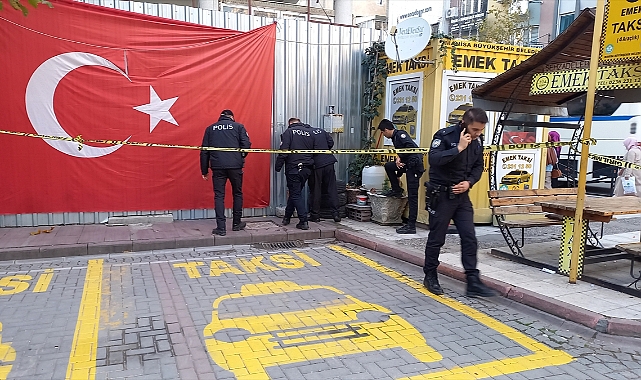 Taksici silahlı saldırıya uğradı