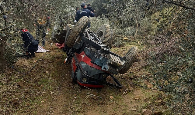 Aydın'da devrilen traktörün sürücüsü öldü