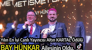 Bay Hünkar Yılın En İyi Canlı Yayıncısı Atın Kartal Ödülünün Yeni Sahibi Oldu.