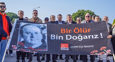 Gazeteci yazar Uğur Mumcu, Çeşme'de anıldı