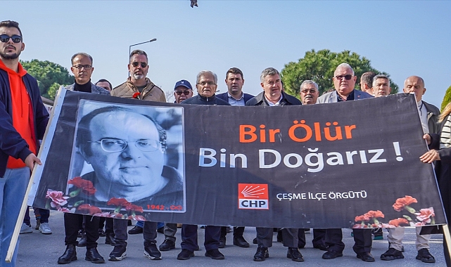 Gazeteci yazar Uğur Mumcu, Çeşme'de anıldı