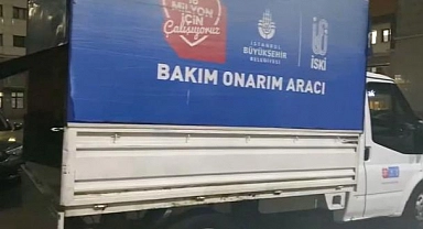 "İBB Bakım Onarım Aracı" yazan kamyonette uyuşturucu ele geçirildi