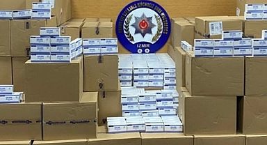İzmir merkezli operasyonda 828 bin 356 uyuşturucu hap ele geçirildi