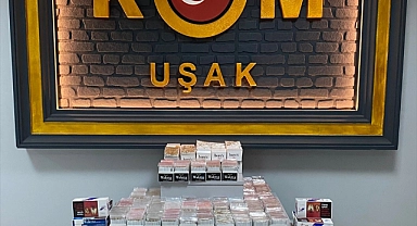 Uşak'ta 16 bin kaçak sigara ele geçirildi