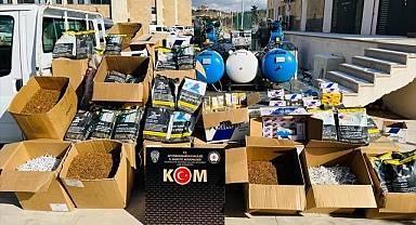 Afyonkarahisar'da 43 bin 800 kaçak makaron ele geçirildi